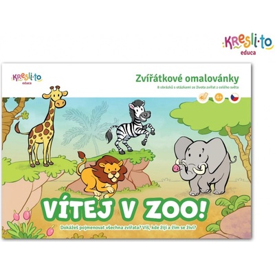 Zvieratkové omaľovánky Vitaj v ZOO!