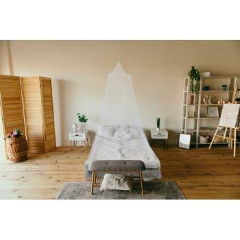 EH Excellent Houseware Síť moskytiéra nad postel 65 x 230 cm bílá