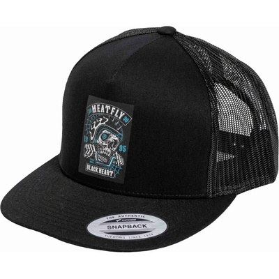 Meatfly Decadence Trucker Snapback Black Černá