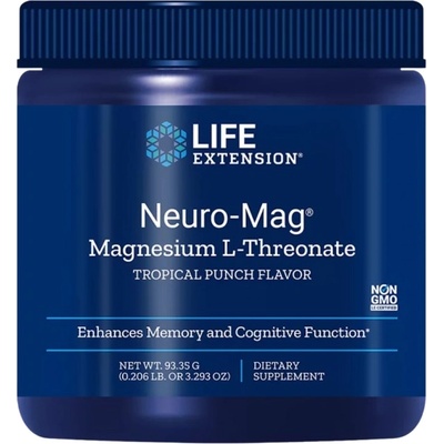 Life Extension Neuro-Mag® | Magnesium L-Threonate Powder [93.35 грама] Тропически пунш