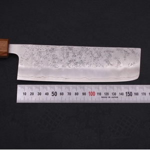 Musashi Кухненски нож Musashi - Япония - ръчна изработка - Silver steel - ламинат дамаск Nakiri 165 мм
