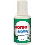 Kores Коректор с четка Kores, водна основа, 20ml, бял (OK20548)
