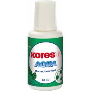 Kores Коректор с четка Kores, водна основа, 20ml, бял (OK20548)