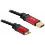 DeLock Cable USB Delock USB-A - microUSB 3 m Red (82762)