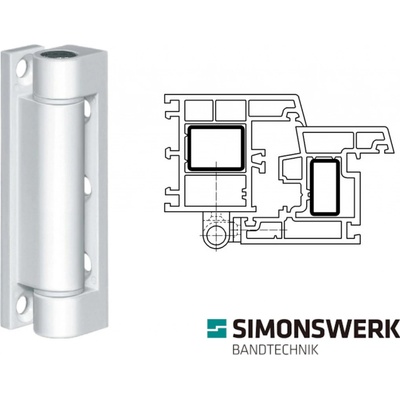 Simonswerk okenní pant K 3281 bílý