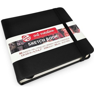 Sakura Sketch Book černá tvrdá vazba 12×12 140 g