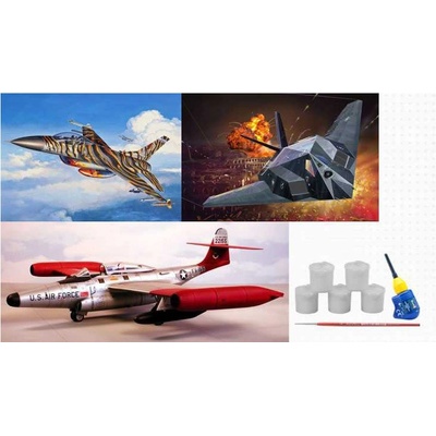 Revell F 89 Scorpion F 117 Nighthawk F16 Fighting Falcon US Air Force 75th Anniversary Gift Set letadla 05670 1:72