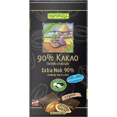 Rapunzel Bio Horká 90% s kokosovým cukrom 80 g