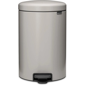 Brabantia Кош за боклук с педал Brabantia NewIcon 1010441, 20 л, Плавно затваряне, Противоплъзгаща основа, Светлосив (1010441)