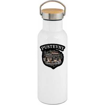 123TRIKO termoska Pustevny, rytý tisk 500 ml