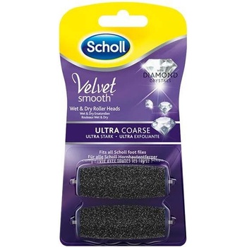 Scholl Velvet Smooth Wet & Dry Diamond Crystals ultra drsná 2 ks