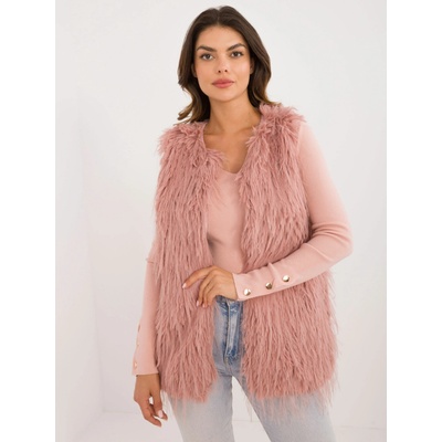 Wool Fashion Italia vesta AT-KZ-2349-1.50 Ružová tmavo