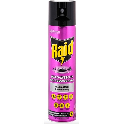 Raid Multi Insekticíd šváby Rusi komáre blchy muchy 400 ml