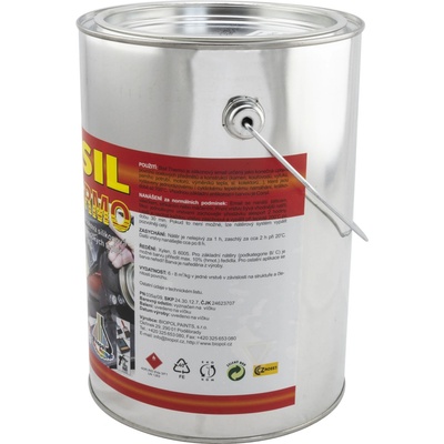 Biopol BISIL Thermo 700 °C - žiaruvzdorná farba na kov 0199 Čierna - 3,5 kg