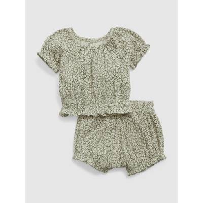 GAP Baby комплект топ и шорти GAP GAP | Zelen | Момичешки | 50-62