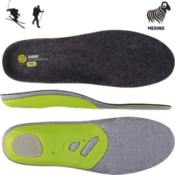 SIDAS 3Feet Merino Mid Размер на обувките (ЕС): 42-43 / Цвят: светло зелен