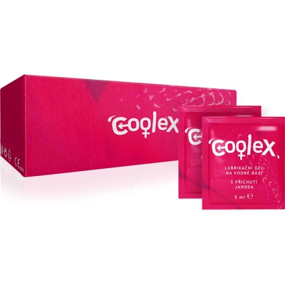 Coolex Strawberry lubrikačný gél na vodnej báze 20 x 5 ml