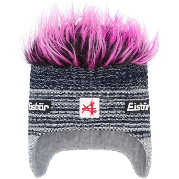 Eisbär Зимна шапка (beanie) Eisbär Campo Cocker Ski Austria Beanie - White / Grey / Night / Pink - размер One Size (904-5469-0411)
