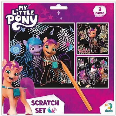 DODO Škrabací obrázek 3 ks barevný My little Pony