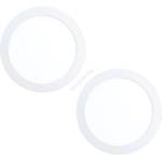 EGLO 32387 - комплект 2x вградени LED осветителни тела FUEVA LED/15, 5W/230V (EG32387)
