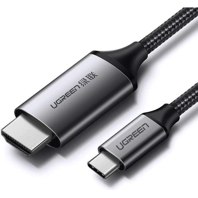 UGREEN 4K 60Hz USB-C to HDMI Cable - кабел с поддръжка на 4K за свързване от USB-C към HDMI (тъмносив)