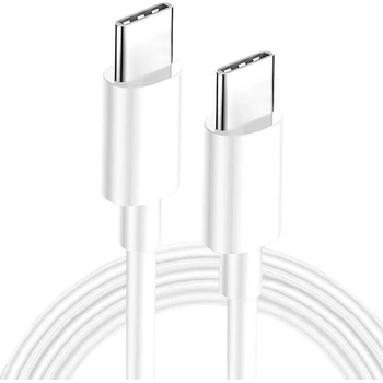 Huawei Оригинален USB-C to USB-C Кабел за Huawei MateBook 66W 3.3A 1.8m, Бял (Bulk) (04071375)