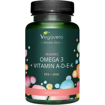 Vegavero Omega-3 + ADEK [60 Гел капсули]