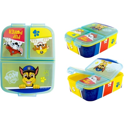 Stor Delený plastový box na desiatu Paw Patrol 74620