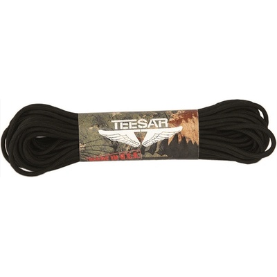Mil-Tec US nylonový paracord TEESAR black 15945002
