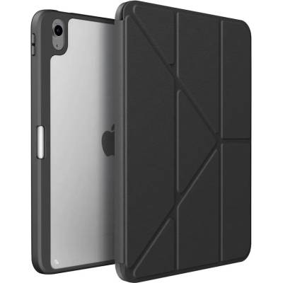 Uniq Moven Case - удароустойчив хибриден кейс с поставка и отделение за Apple Pencil за iPad 10 (2022) (тъмносив-прозрачен)