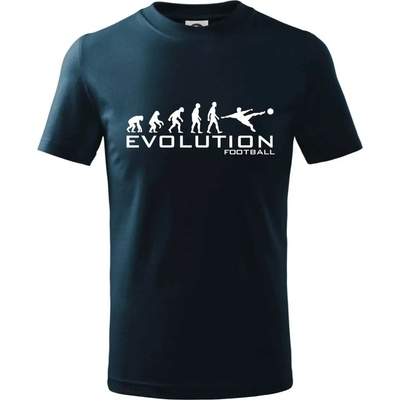 Evolution Football tričko dětské bavlněné námořní modrá velmi tmavá téměř černá