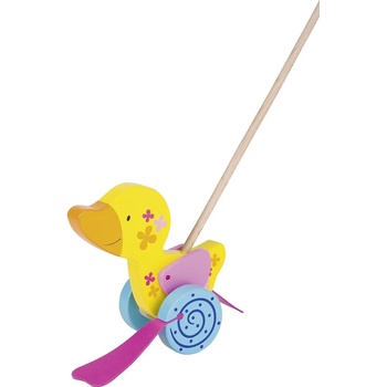 Goki Дървена играчка за бутане Goki Susibelle - Пате (54913)
