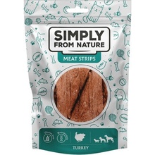 SIMPLY FROM NATURE Meat Strips Krůtí stripsy pro psy 80 g