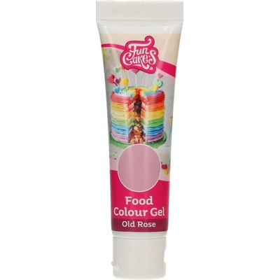 FunCakes Gélová farba v tube Staroružová Old Rose 30 g