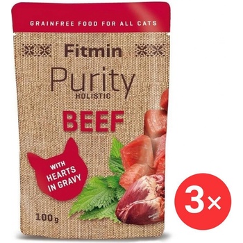 Fitmin Purity hovädzie so srdcom 3 x 100 g