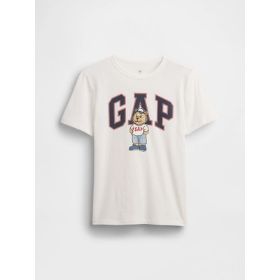 GAP dětské tričko s logem Brannan Bear Bílá