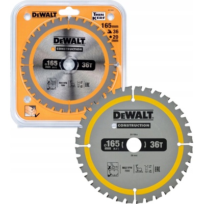 DeWalt DT1950 Pilový kotouč 165x20 mm, (40 zubů)