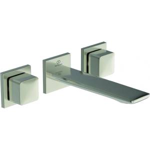 Ideal Standard Вграден смесител за умивалник Ideal Standard Atelier Conca 180 silver Silver Storm с вградено тяло (A7445GN)
