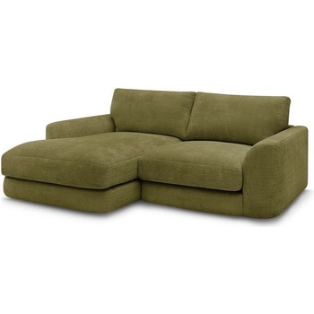 Bobochic Шенилов ъглов диван в цвят каки (ляв ъгъл) Leonore - Bobochic Paris (109492)