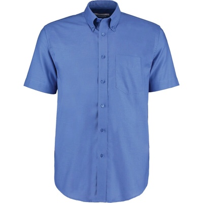 Kustom Kit pánská košile Oxford krátký rukáv KK 350 modrá italian