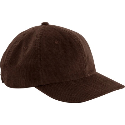 Beechfield B 682 Heritage Cord Cap 6 panelová COT53068214599-brown Hnědá
