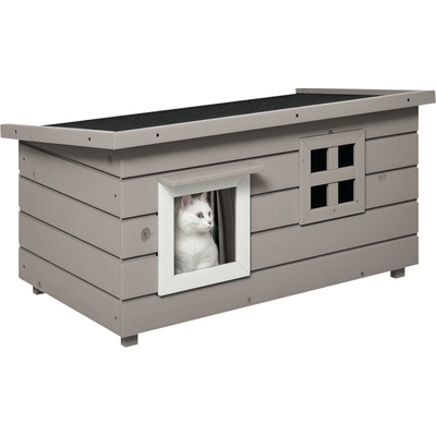 MM Handel PawHut Bouda s asfaltovou střechou šedá 87 x 52 x 44 cm – Zbozi.Blesk.cz