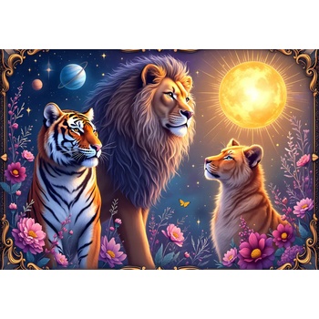 Alipson Puzzle - Puzzle Feline Cosmos - 1 000 piese