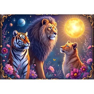 Alipson Puzzle - Puzzle Feline Cosmos - 1 000 piese