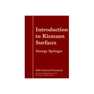 Introduction to Riemann Surfaces | George Springer (ISBN: 9780821831564)
