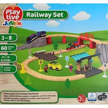 Playtive Junior dřevěná železnice