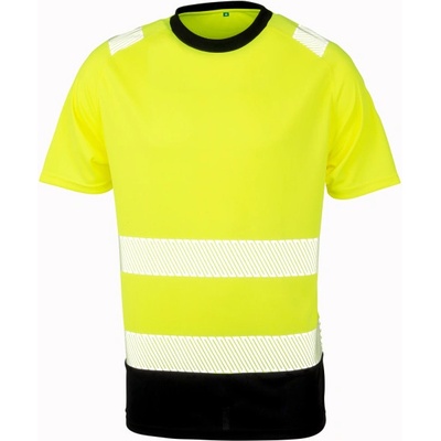 Result tričko R502X bezepčnostní výstražné krátký rukáv Žlutá fluorescent černá L – Zboží Dáma