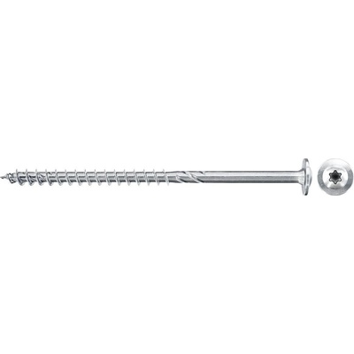 Fischer 561795 PowerFast II talířové šrouby 6 mm 80 mm vnitřní hvězdice ocel galvanizováno zinkem 100 ks