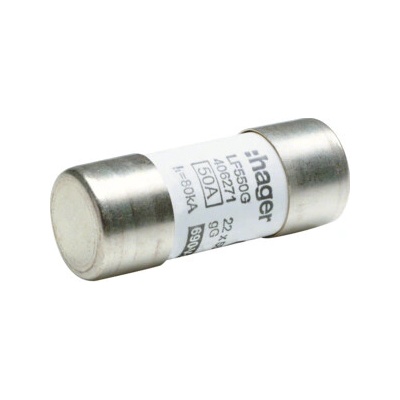 HAGER Pojistka LF550G 50A PV22 690VAC gG, válcová (balení 10ks) LF550G