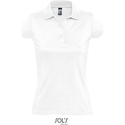 SOL's Collection Polokošile Prescott Women žerzejová krátký rukáv dámská COT-25137600102 Bílá